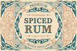 © alex_bond - Spiced Rum - ornate vintage decorative label