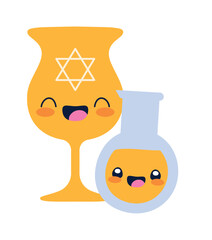 Poster - hanukkah character celebration