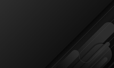 Wall Mural - abstract black shapes background design