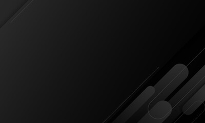 Wall Mural - abstract black shapes background design