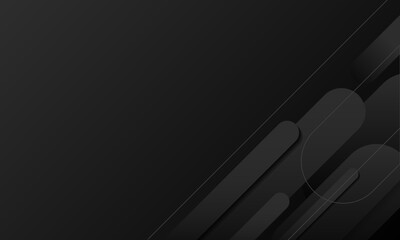 Wall Mural - abstract black shapes background design