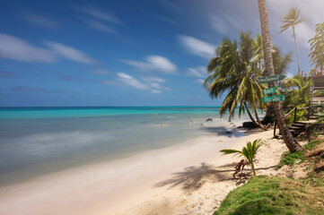 Canvas Print - Paradise beach in Caribbean sea