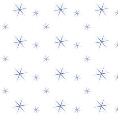 Wall Mural - Seamless winter background with snowflakes