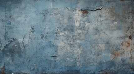 Wall Mural - Abstract background of a shabby concrete wall with dark blue colors and weathered pieces.