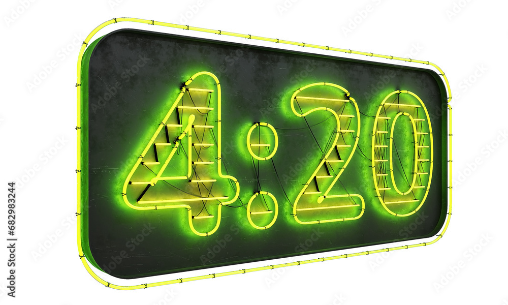 A creatively crafted time number 