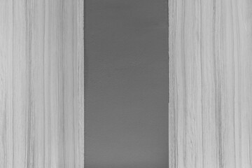 Wall Mural - Part Interior Element Detail Object Grey Wall Gray Wooden Samples Template Decoration Design