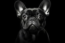 Black French Bulldog Portrait Wallpaper