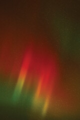 Sticker - Red green aurora borealis. Night starry sky and Northern lights