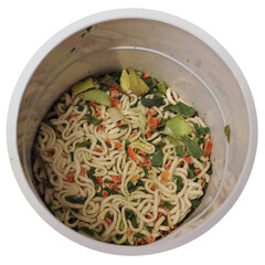 Sticker - instant noodles bowl transparent PNG