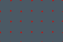 Red Small Triangles Geometry, Seamless Vector Pattern For Design And Decoration.