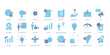 Startup icons set. Set of editable stroke icons.Vector set of Startup