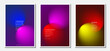 © NENGKUNG - Posters collection of graphic design and print media ideas. Blurred background with modern abstract gradient pattern. Vector Illustrator EPS