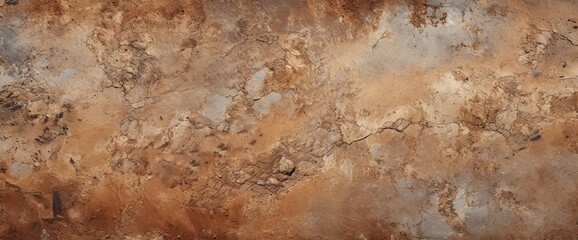 Empty brown rusty stone or metal surface texture. Long banner format.