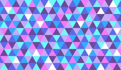 Wall Mural - Geometric triangle mosaic pattern. Prism triangular Seamless Pattern Background Holographic Foil Multi Color Triangle Texture. repeat colorful-mosaic wallpaper