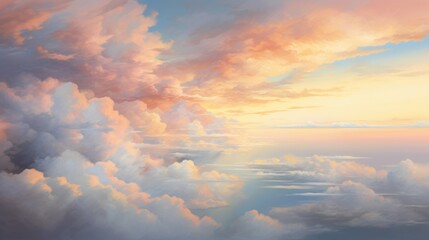 Wall Mural - abstract beautiful color sky above background