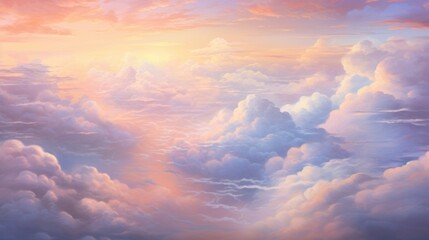 Wall Mural - abstract beautiful color sky above background