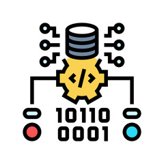 source code management color icon vector. source code management sign. isolated symbol illustration