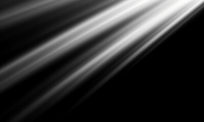 Wall Mural - show spotlights with glow effect on dark background.
