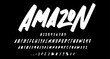 © asep - amazon graffiti font script vector lettering. Best Alphabet Alphabet Brush Script Logotype Font lettering handwritten