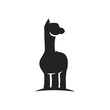 alpaca logo template Isolated. Brand Identity. Icon Abstract Vector graphic