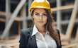 © karandaev - Confident businesswoman in hardhat