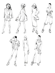 Sticker - SKETCH. fashion girls