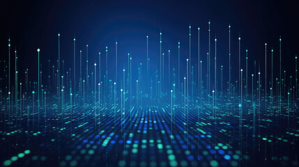  Digital technology banner green blue background concept, cyber technology circuit, abstract tech, innovation future data, internet network, Ai big data, futuristic wifi connection illustration concep