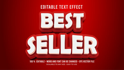 Sticker - best seller editable text effect