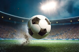 Fototapeta Sport - Close-up of a soccer ball