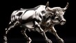 Bull. Bullish market trend , global economy growth, share prices, profit concept