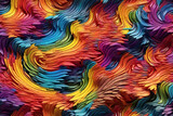 Fototapeta Kuchnia - rainbow abstract fractal background