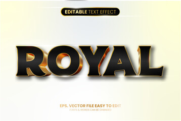 Wall Mural - editable text effect - royal text style