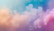 Fondo abstracto con nubes de colores pastel, efecto de humo multicolor 