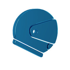 Sticker - Blue Helmet icon isolated on transparent background. Extreme sport. Sport equipment.