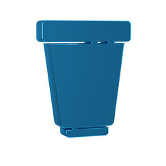 Wall Mural - Blue Water filter cartridge icon isolated on transparent background.