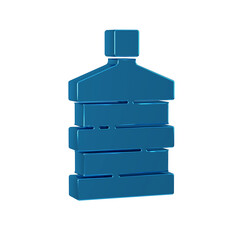 Sticker - Blue Big bottle with clean water icon isolated on transparent background. Plastic container for the cooler.