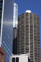 Wall Mural - Architecture in the downtown of Chicago, USA