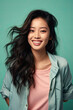 © grey - A beautiful Asian woman with a smile