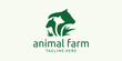 animal farm logo design with elements of a combination of several farm animals.