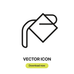 Leinwandbilder - Paint Bucket icon vector. Linear-style sign for mobile concept and web design. Paint Bucket symbol illustration. Pixel vector graphics - Vector