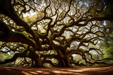 Canvas Print - tree in the night