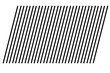 Rows of slanted black slash lines on transparent background. Rectangular diagonal, oblique lines, strips abstract, geometric pattern background. Digital png illustration. footer modern design