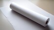 A lint roller, its sticky sheets visible, emphasizing utility, resting on a brilliant white surface.