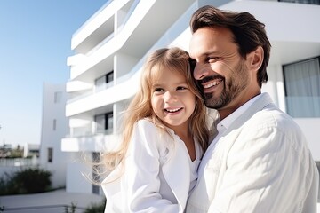 Family of lovers, young man and woman with children, unforgettable photos