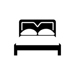 Sticker - Bed icon - Simple Vector Illustration