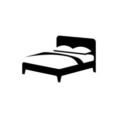 Sticker - Bed icon - Simple Vector Illustration