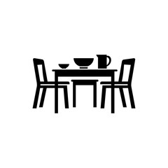 Sticker - Dining room icon - Simple Vector Illustration