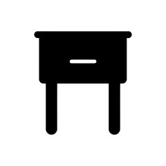 Wall Mural - Nightstand icon - Simple Vector Illustration