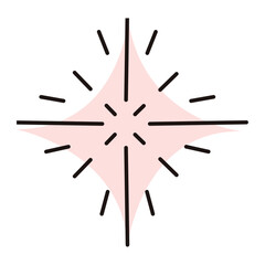 Poster - Isolated star shape sketch icon Vector