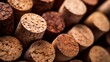 brown textured cork - close up